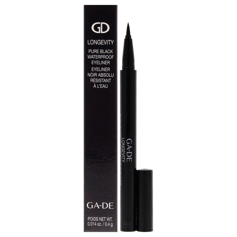 GA-DE Longevity Pure Waterproof Eyeliner - Black by GA-DE for Women - 0.01 oz Eyeliner