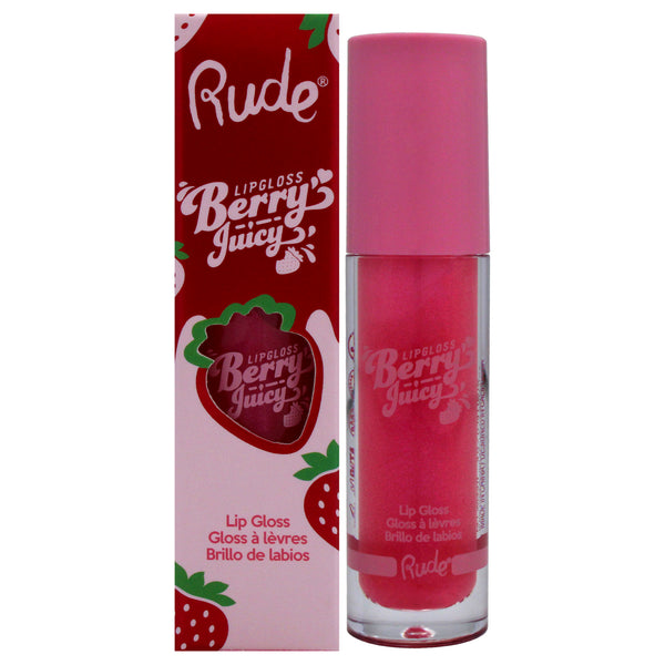 Rude Cosmetics Berry Juicy Lip Gloss - Flirty by Rude Cosmetics for Women - 0.14 oz Lip Gloss