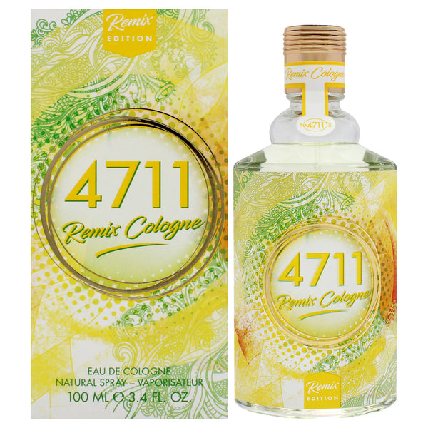 Muelhens 4711 Remix Cologne - Lemon by Muelhens for Unisex - 3.4 oz EDC Spray