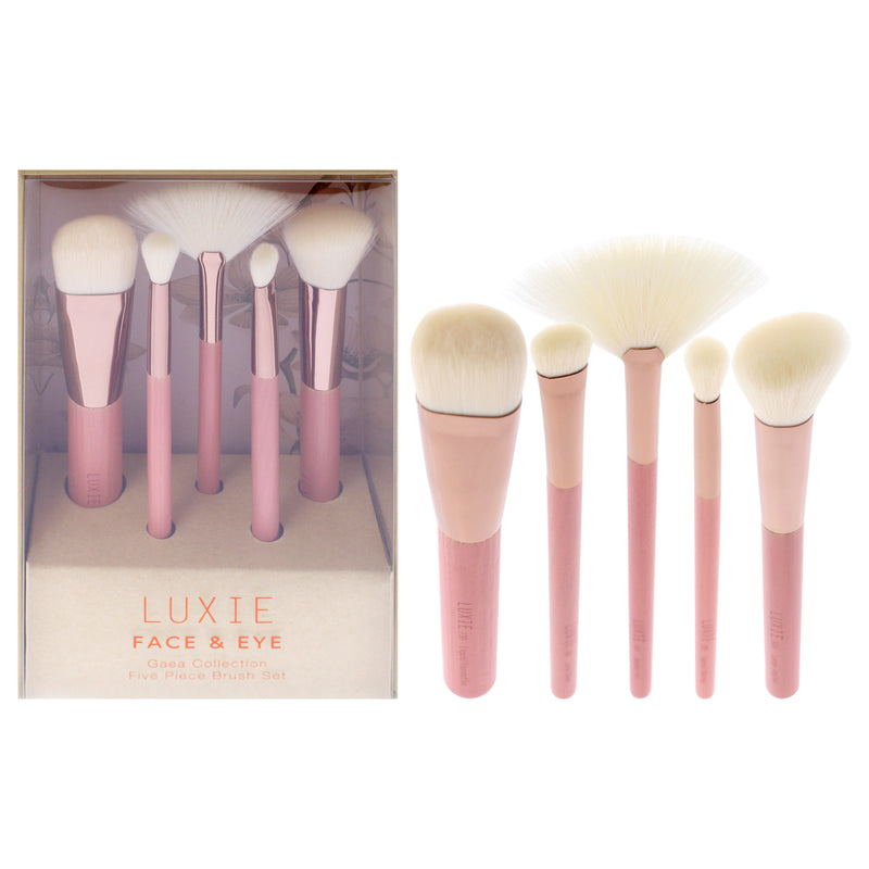 Luxie Gaea Face And Eye Brush Set by Luxie for Women - 5 Pc Brush