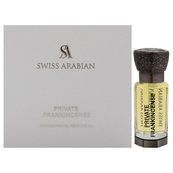 Swiss Arabian Private Frankincense by Swiss Arabian for Unisex - 0.4 oz Parfum Oil