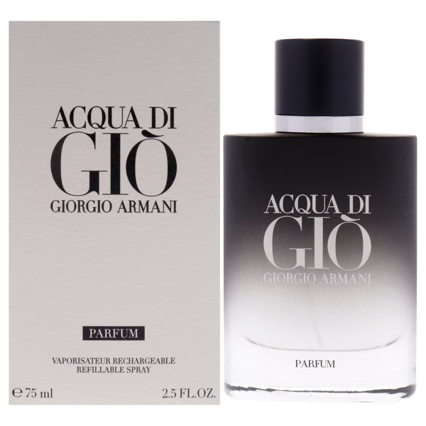 Giorgio Armani Acqua Di Gio by Giorgio Armani for Men - 2.5 oz Parfum Spray (Refillable)