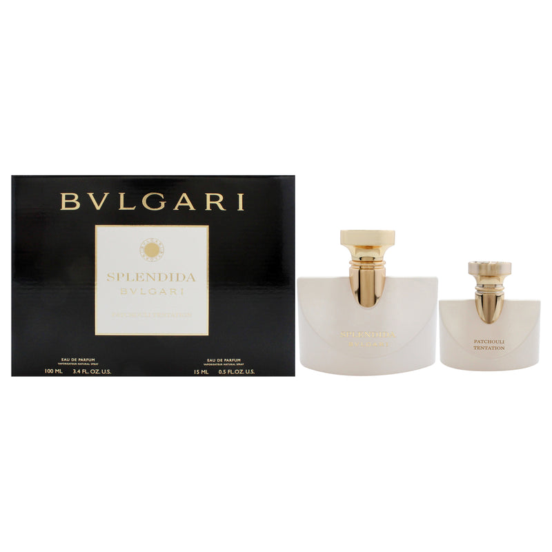 Bvlgari Splendida Bvlgari Patchouli Tentation by Bvlgari for Women - 2 Pc Gift Set 3.4oz EDP Spray, 0.5oz EDP Spray