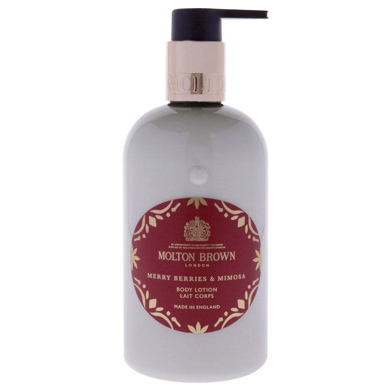 Molton Brown Merry Berries and Mimosa Body Lotion by Molton Brown for Unisex - 10 oz Body Lotion