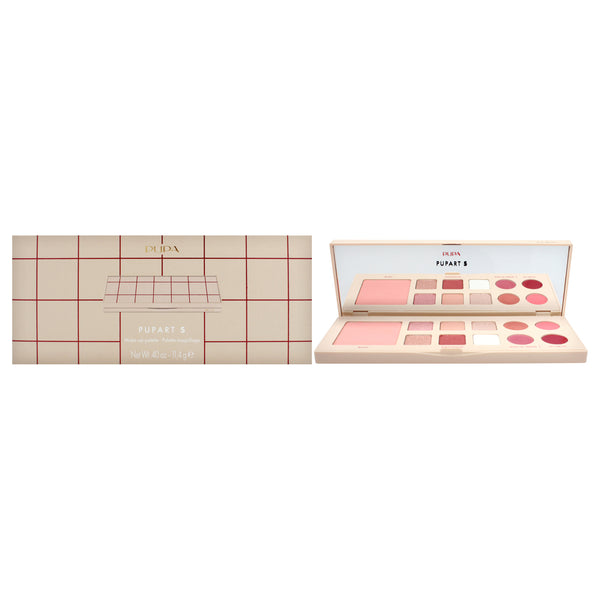 Pupa Milano Pupart S Make-Up Palette - 001 Nude by Pupa Milano for Women - 0.4 oz Makeup