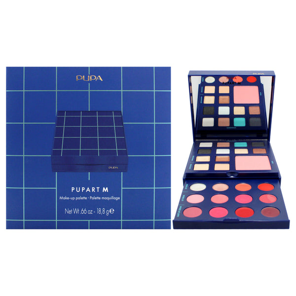 Pupa Milano Pupart M Make-Up Palette - 004 Blue by Pupa Milano for Women - 0.66 oz Makeup