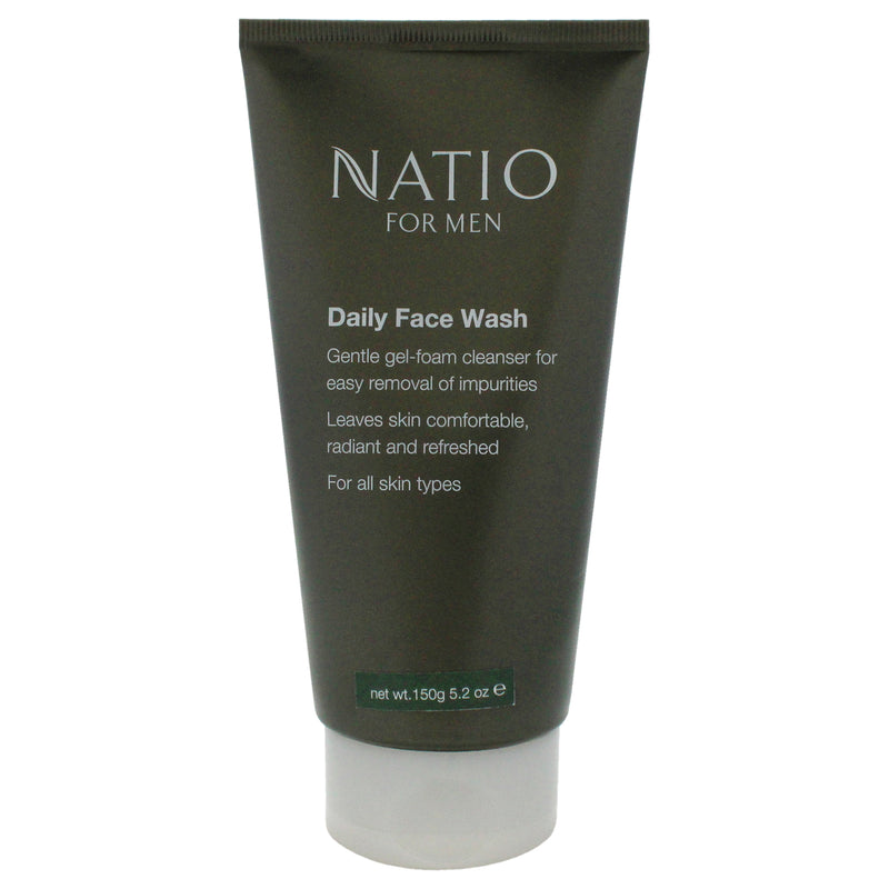 Mens Daily Face Wash by Natio for Men - 5.2 oz Cleanser