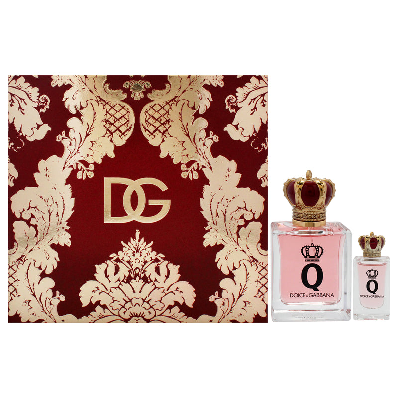 Dolce & Gabbana Q by Dolce and Gabbana for Women - 2 Pc Gift Set 1.7oz EDP Spray, 0.17oz EDP Spray