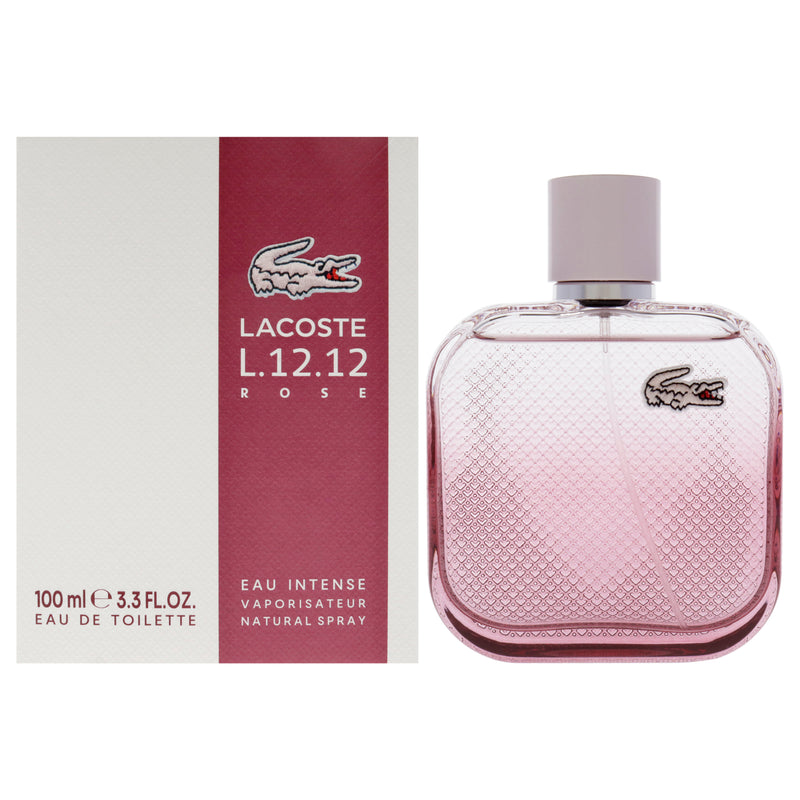 Lacoste Lacoste Eau De L.12.12 Rose Eau Intense by Lacoste for Women - 3.3 oz EDT Spray