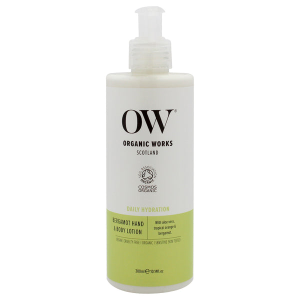 Organic Works Daily Hydration Hand and Body Lotion - Bergamot by Organic Works for Unisex - 10.14 oz Body Lotion