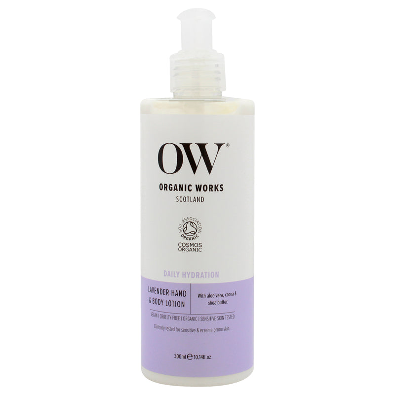 Organic Works Daily Hydration Hand and Body Lotion - Lavender by Organic Works for Women - 10.14 oz Body Lotion