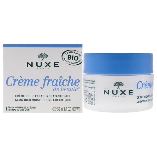 Nuxe Glow Rich Moisturising Cream 48H by Nuxe for Women - 1.7 oz Cream