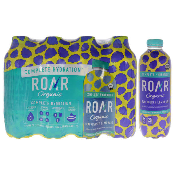 Roar Complete Hydration Organic - Blackberry Lemonade by Roar for Unisex - 12 x 18 oz Electrolytes