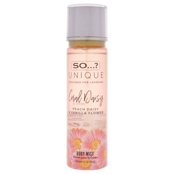 So…? Unique Body Mist - Coral Daisy by So…? for Women - 5.1 oz Body Mist