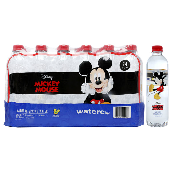 Disney Water Disney Mickey Mouse Pet Water Bottle by Disney Water for Unisex - 24 x 16.9 oz Water