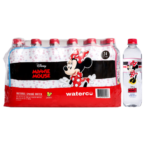 Disney Water Disney Minnie Mouse Pet Water Bottle by Disney Water for Unisex - 24 x 16.9 oz Water