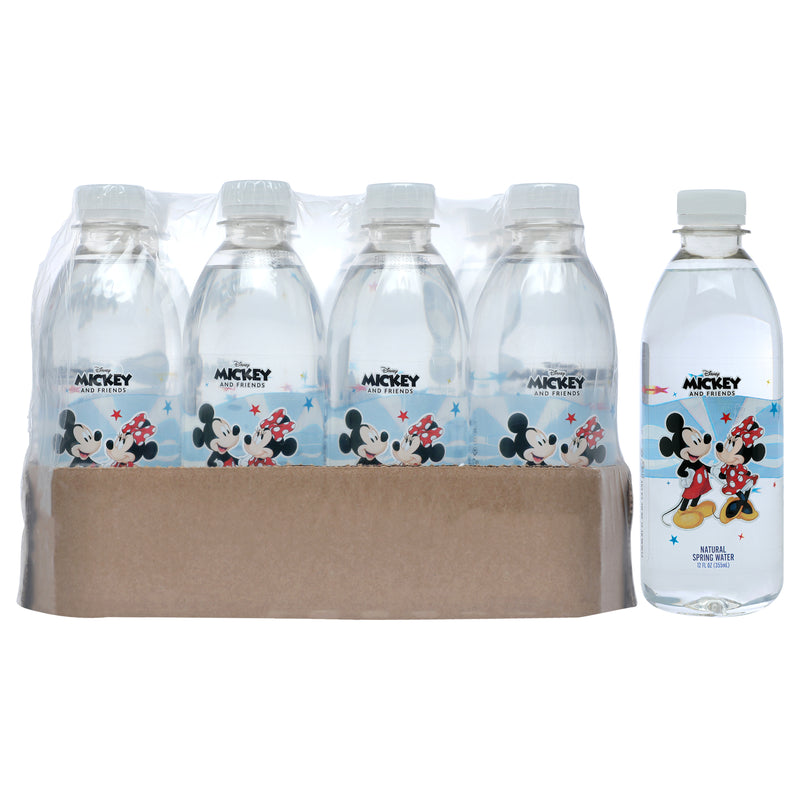 Disney Water Disney Mickey and Minnie Mouse Pet Water Bottle by Disney Water for Unisex - 12 x 12 oz Water