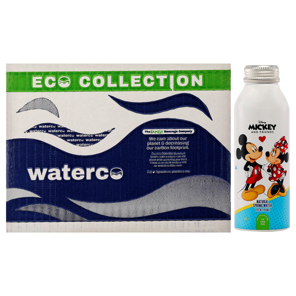 Disney Water Disney Mickey and Minnie Mouse Aluminum Water Bottle by Disney Water for Unisex - 12 x 12 oz Water