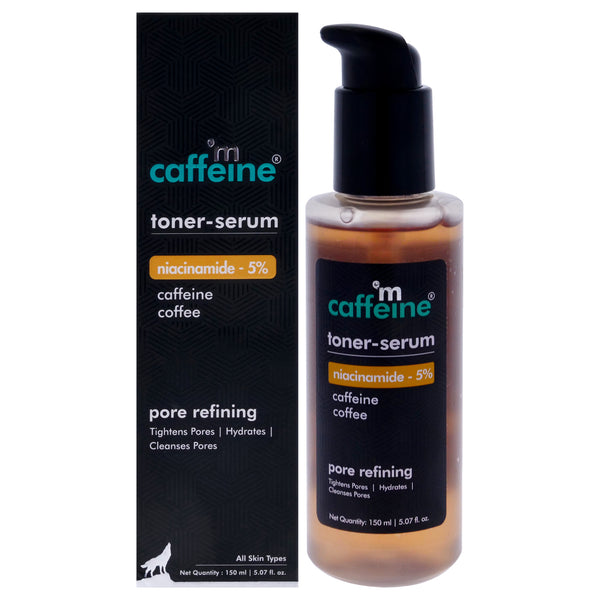 mCaffeine Toner-Serum Niacinamide 5 Percent Caffeine Coffee Pore Refining - All Skin Types by mCaffeine for Unisex - 5.07 oz Serum