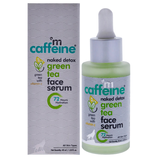 mCaffeine Naked Detox Green Tea Face Serum - Vitamin C - All Skin Types by mCaffeine for Unisex - 1.35 oz Serum