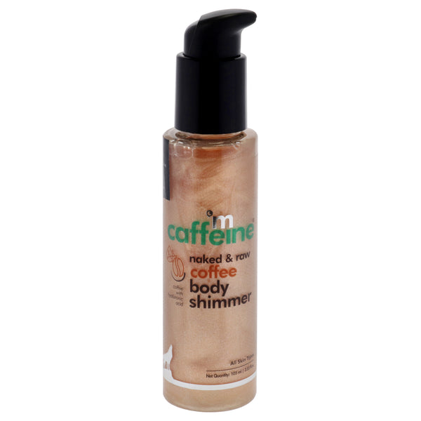 mCaffeine Coffee Body Shimmer - Hyaluronic Acid by mCaffeine for Unisex - 3.5 oz Serum