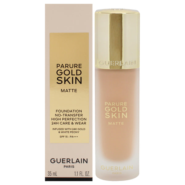 Guerlain Parure Gold Skin Matte 24H Wear No-Transfer Foundation SPF 15 - 2W Warm by Guerlain for Women - 1.1 oz Foundation