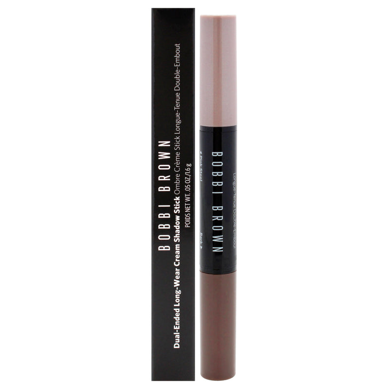 Bobbi Brown Dual-Ended Long-Wear Cream Shadow Stick - Pink Steel-Bark by Bobbi Brown for Women - 0.05 oz Eye Shadow