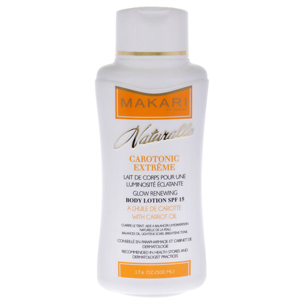 Makari Carotonic Extreme Glow Renewing Body Lotion SPF 15 by Makari for Women - 17.6 oz Body Lotion