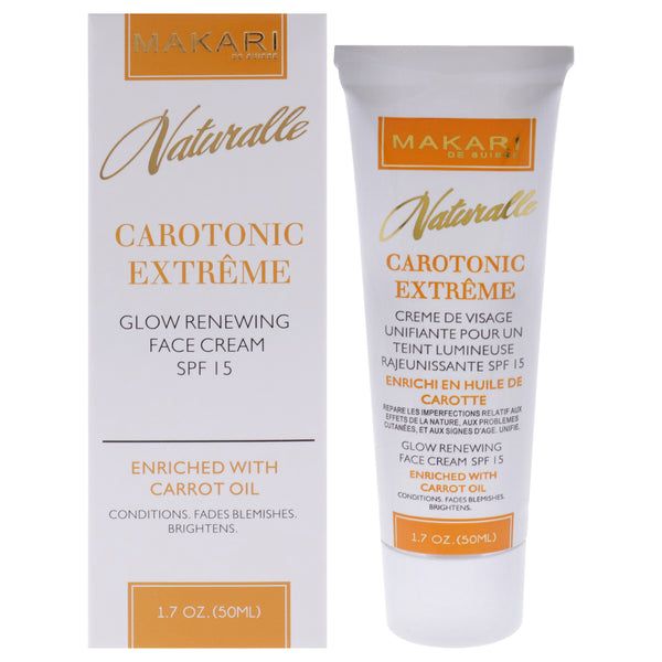 Makari Carotonic Extreme Glow Renewing Face Cream SPF 15 by Makari for Women - 1.7 oz Cream