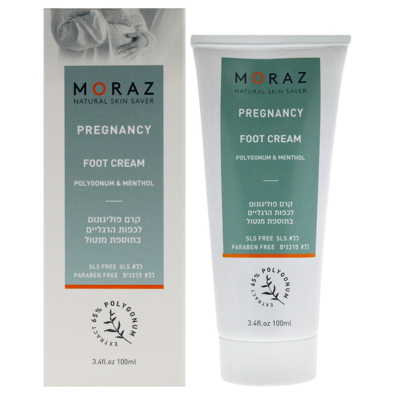 Moraz Pregnancy Foot Cream - Polygonum and Menthol by Moraz for Women - 3.4 oz Cream