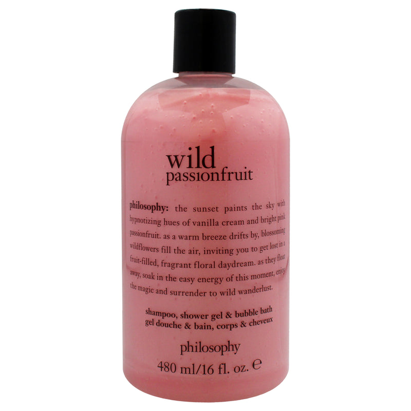 Philosophy Wild Passionfruit by Philosophy for Unisex - 16 oz Shampoo, Shower Gel and Bubble Bath