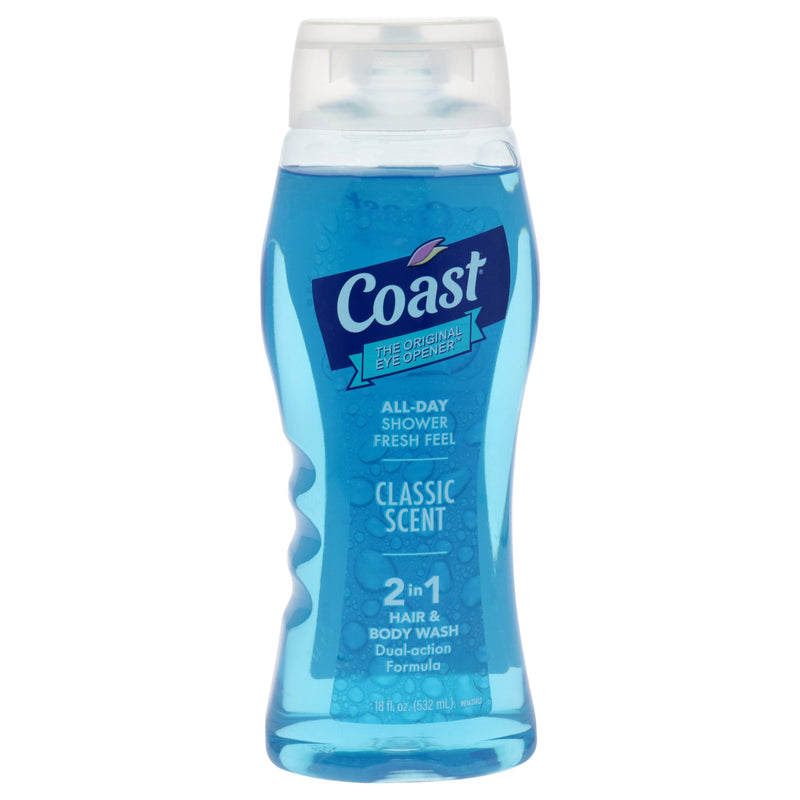 Coast 2-in-1 Hair and Body Wash - Classic Scent by Coast for Unisex - 18 oz Body Wash