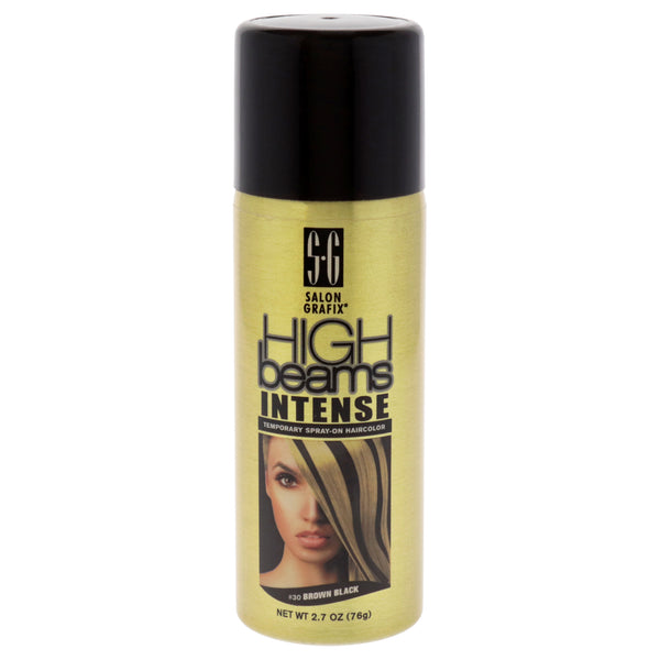 Salon Grafix High Beams Intense Temporary Spray - 30 Brown Black by Salon Grafix for Unisex - 2.7 oz Hair Color