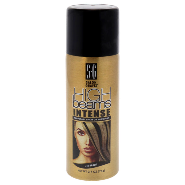 Salon Grafix High Beams Intense Temporary Spray - 20 Black by Salon Grafix for Unisex - 2.7 oz Hair Color