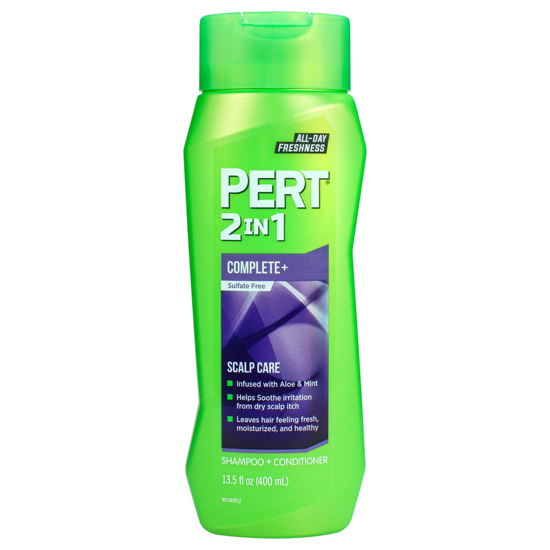 Pert 2 in 1 Complete Plus Scalp Care Shampoo and Conditioner by Pert for Unisex - 13.5 oz Shampoo and Conditioner