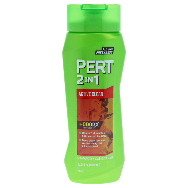 Pert 2 in 1 Active Clean Shampoo and Conditioner by Pert for Unisex - 13.5 oz Shampoo and Conditioner