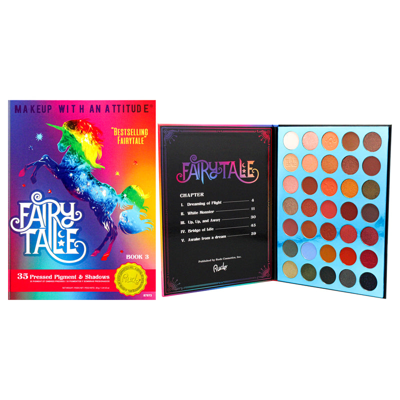 Rude Cosmetics Fairy Tale 35 Eyeshadow Palette - Book 3 by Rude Cosmetics for Women - 1.34 oz Eye Shadow