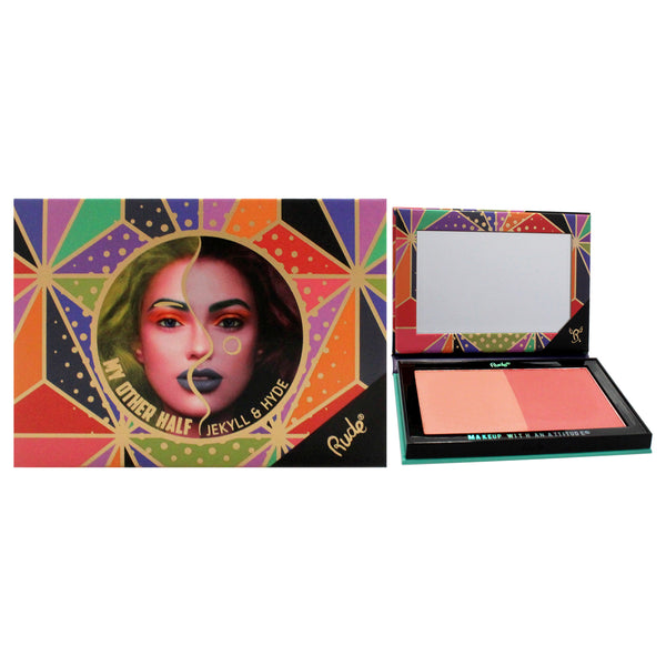 Rude Cosmetics My Other Half Duo Shade Face Palette - Jekyll and Hyde by Rude Cosmetics for Women - 0.4 oz Makeup