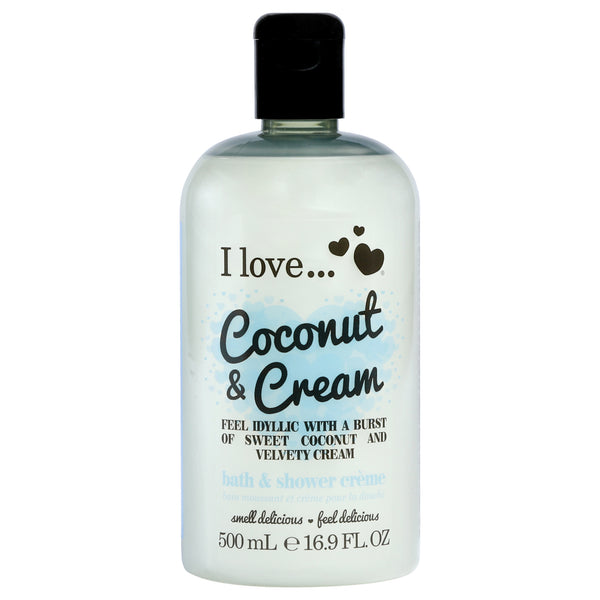 I Love Cosmetics Bath and Shower Creme - Coconut and Cream by I Love Cosmetics for Women - 16.9 oz Shower Cream