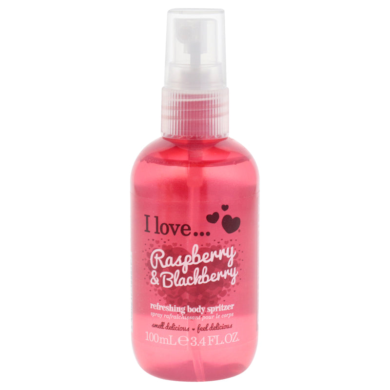 I Love Cosmetics Refreshing Body Spritzer - Raspberry and Blackberry by I Love Cosmetics for Women - 3.4 oz Body Spray