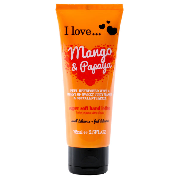 I Love Cosmetics Super Soft Hand Lotion - Mango and Papaya by I Love Cosmetics for Women - 2.5 oz Lotion