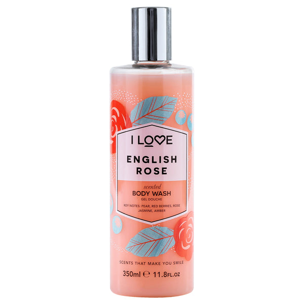 I Love Cosmetics Scented Body Wash - English Rose by I Love Cosmetics for Women - 11.8 oz Body Wash