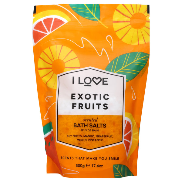 I Love Cosmetics Scented Bath Salts - Exotic Fruit by I Love Cosmetics for Women - 17.6 oz Bath Salt