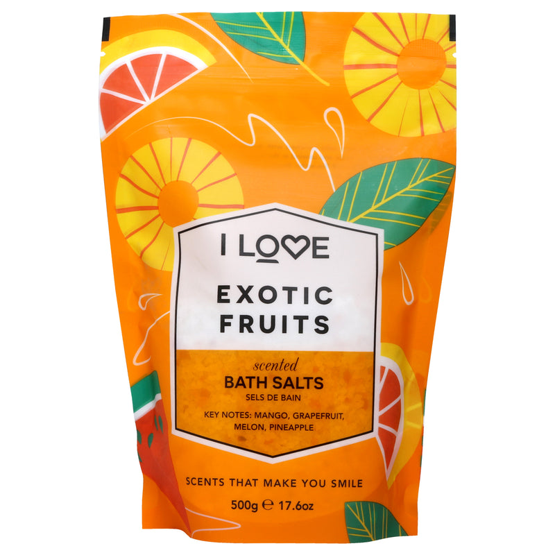 I Love Cosmetics Scented Bath Salts - Exotic Fruit by I Love Cosmetics for Women - 17.6 oz Bath Salt