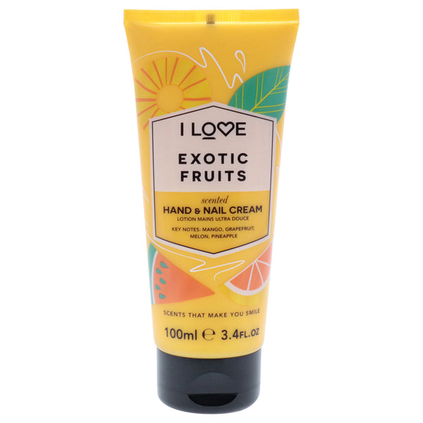 I Love Cosmetics Scented Hand and Nail Cream - Exotic Fruit by I Love Cosmetics for Women - 3.4 oz Cream