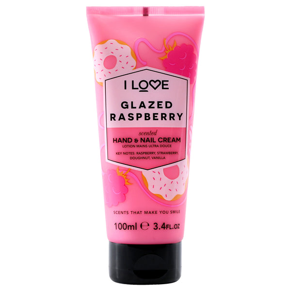 I Love Cosmetics Scented Hand and Nail Cream - Glazed Raspberry by I Love Cosmetics for Women - 3.4 oz Cream