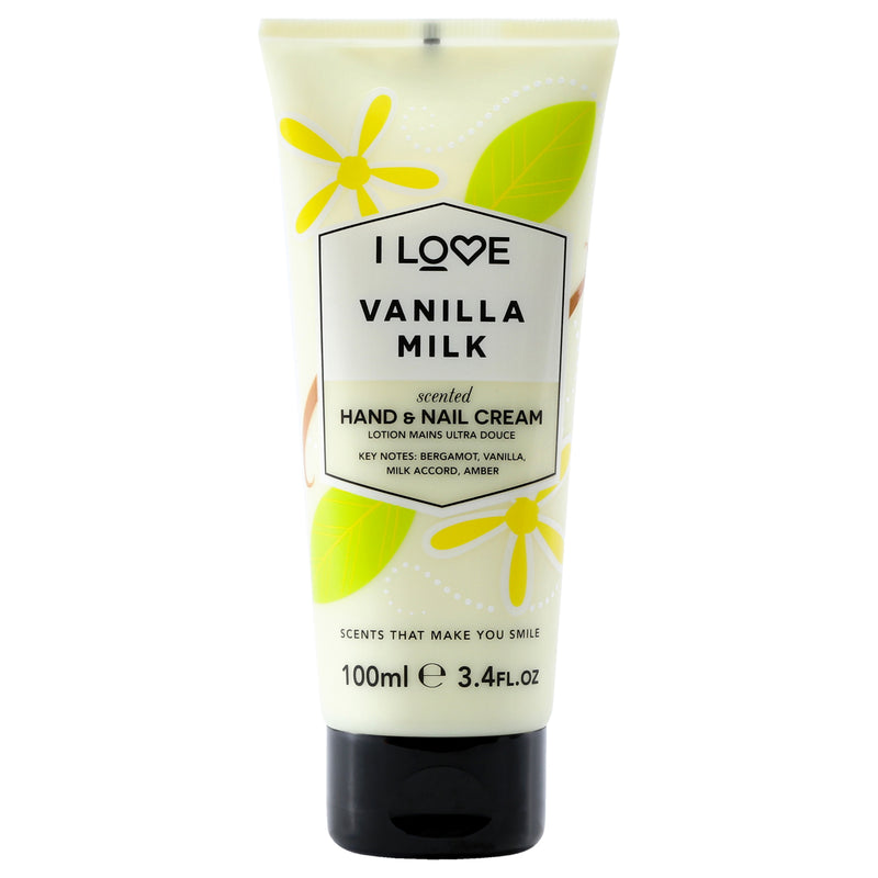 I Love Cosmetics Scented Hand and Nail Cream - Vanilla Milk by I Love Cosmetics for Women - 3.4 oz Cream