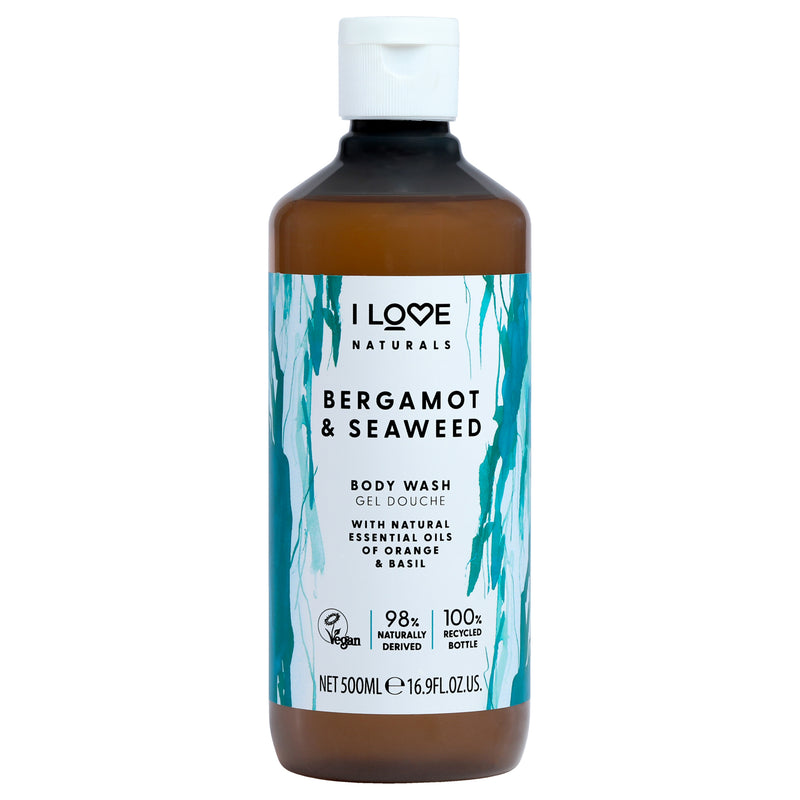 I Love Cosmetics Naturals Body Wash - Bergamot and Seaweed by I Love Cosmetics for Women - 16.9 oz Body Wash