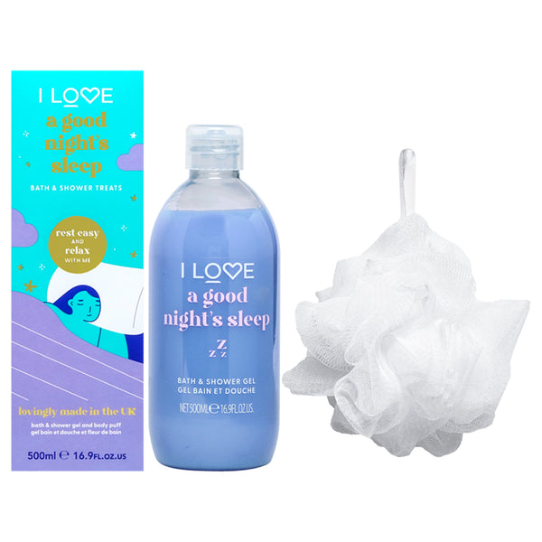 I Love Cosmetics Bath and Shower Treats - A Good Nights Sleep by I Love Cosmetics for Women - 16.9 oz Shower Gel