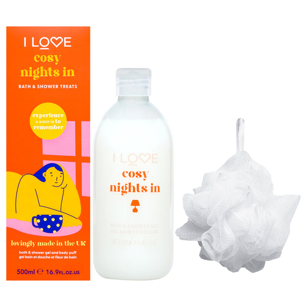 I Love Cosmetics Bath and Shower Treats - Cosy Nights In by I Love Cosmetics for Women - 16.9 oz Shower Gel